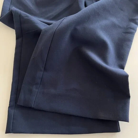 excellent A&F Sloane Tailored Wide Leg Pant / navy / 27 short - Picture 10 of 12